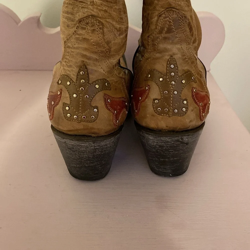 Sterling River Boots Brown and Red Western Boots. - Picture 3 of 11